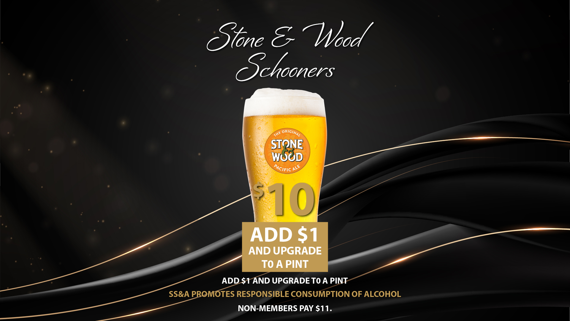 Stone & Wood Schooner special @ SS&A!