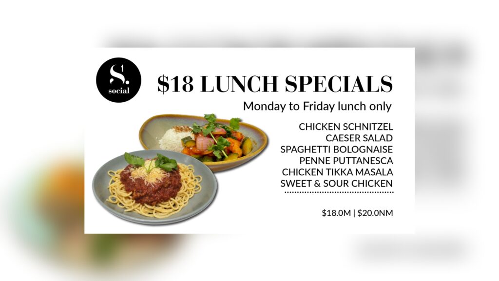 18 Lunch Specials SS&A Albury