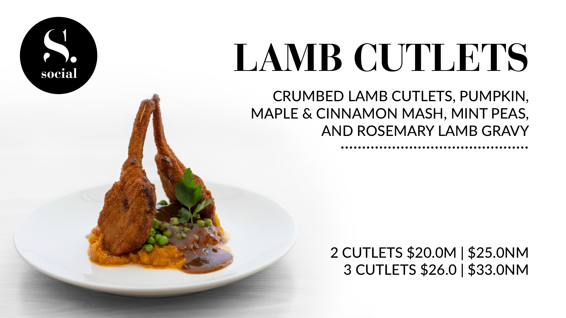 Lamb Cutlets special @ SS&A Albury!