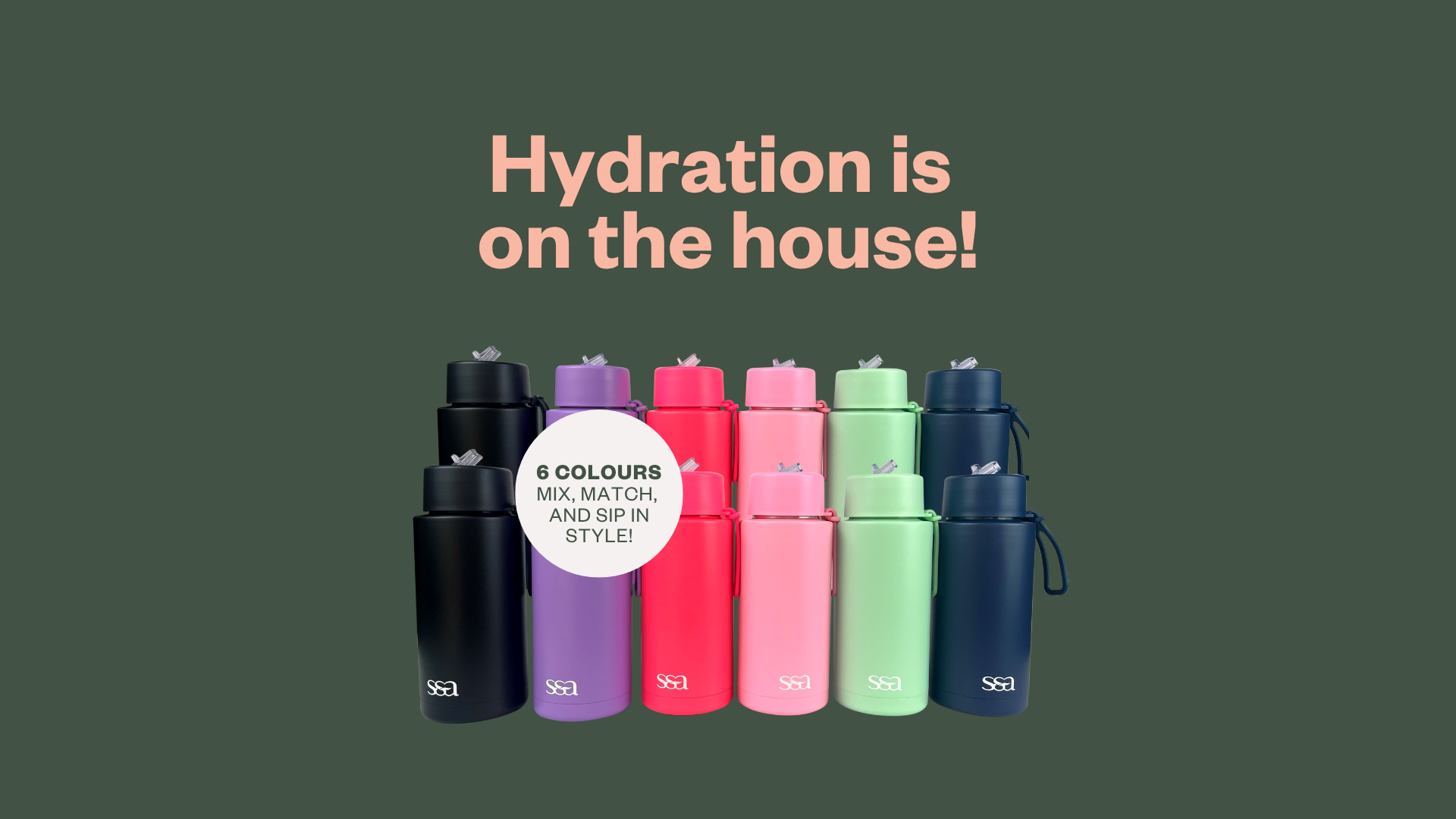 Spend $20 and a receive a free drink bottle @ SS&A!