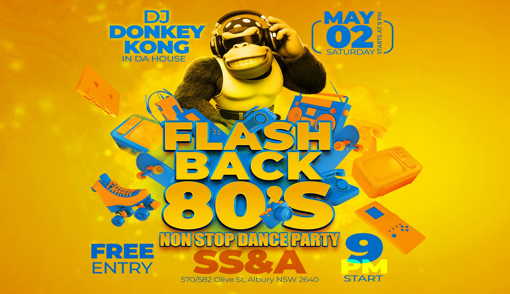 Flashback 80s: Ultimate Girl’s Night- DJ Donkey Kong