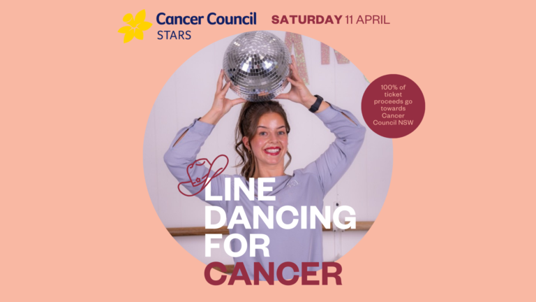 Line Dancing for Cancer event at SS&A Albury.