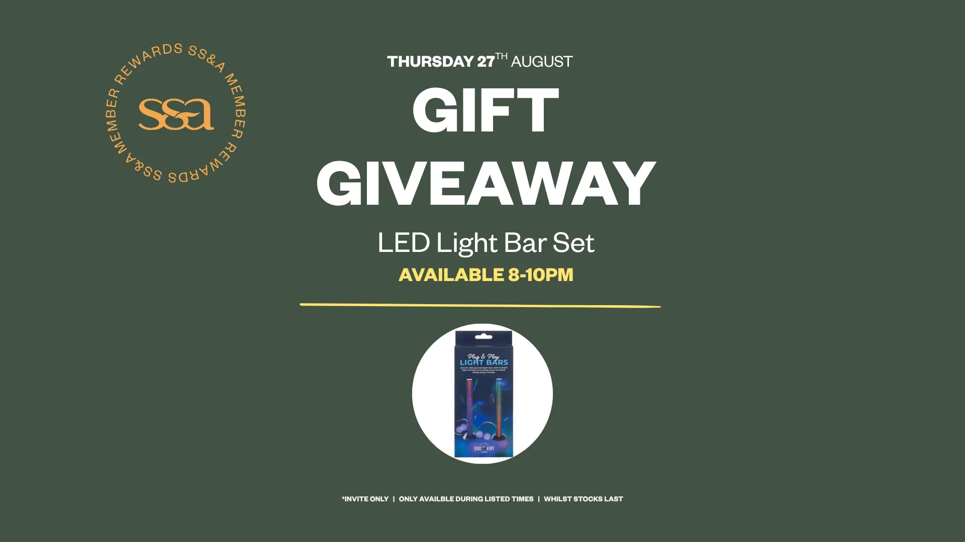Gift Giveaway –  Thursday Tech LED Light Bar Set