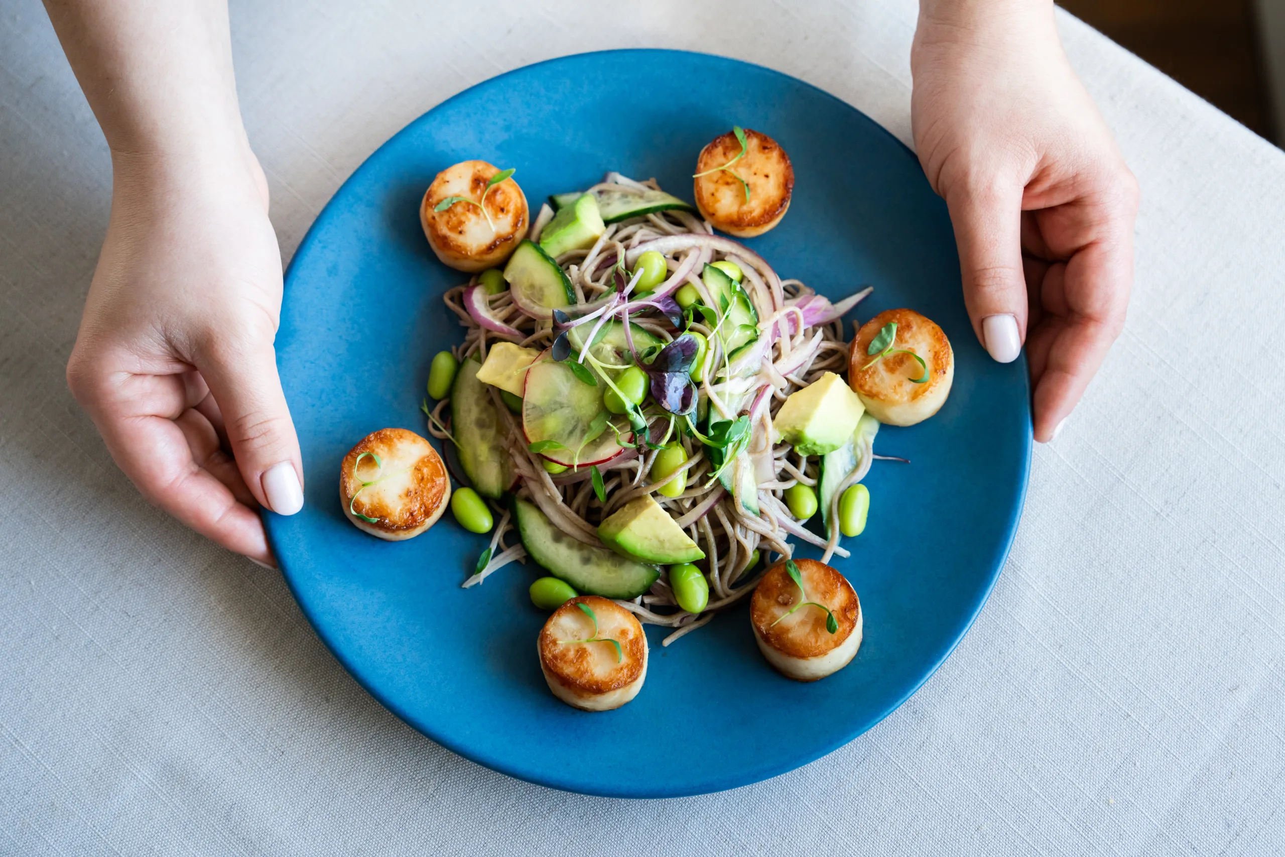 Japanese Scallop & Noodle Salad